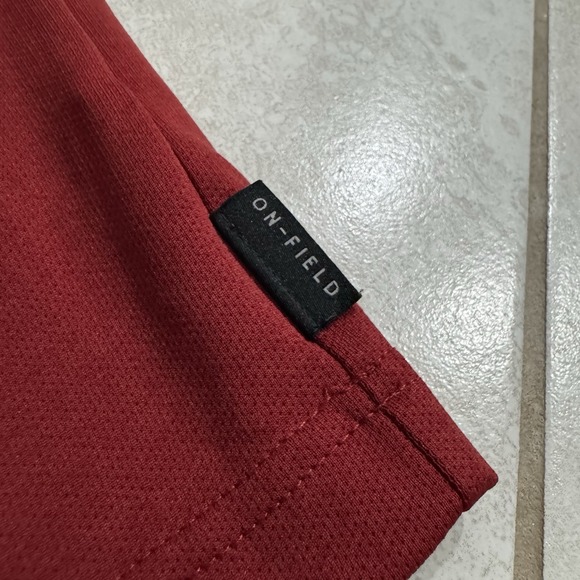 Alabama Crimson Tide Shirt Mens XL Nike Red Center Swoosh On Field DriFit Gym - Picture 3 of 10